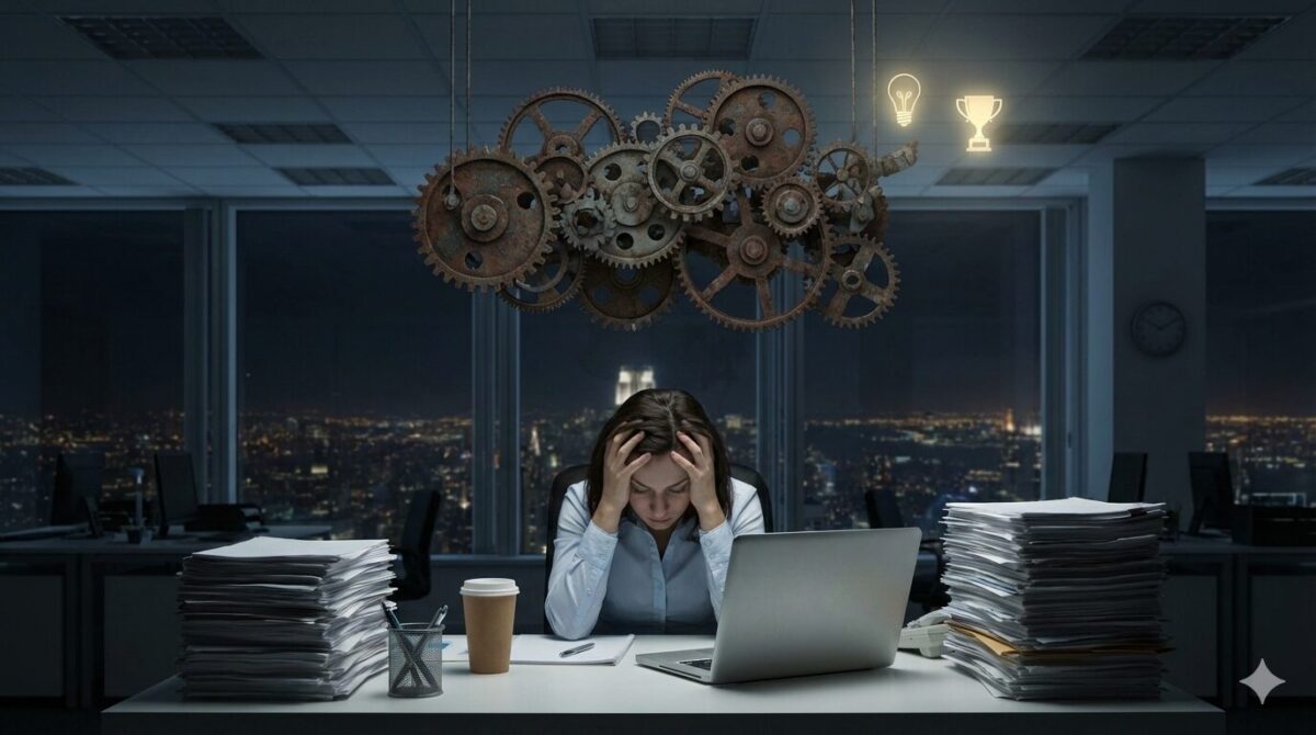 努力しているのに報われないと感じる理由のイメージ画像