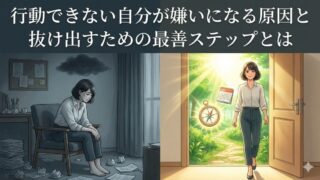 行動できない自分が嫌いになる原因と抜け出すための最善ステップとはのイメージ画像