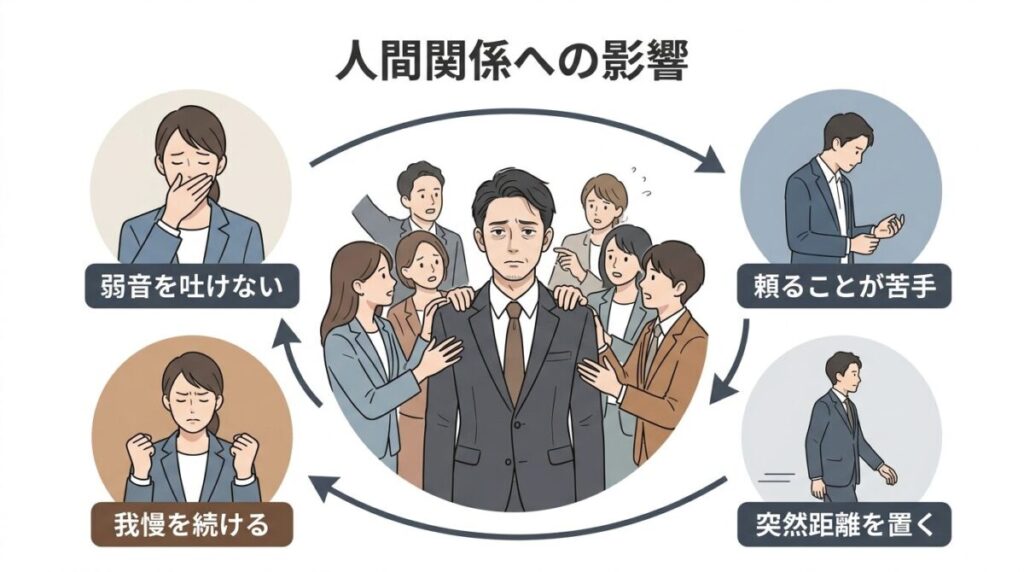 人間関係への影響｜頼られ役になり疲れてしまう理由のイメージ画像