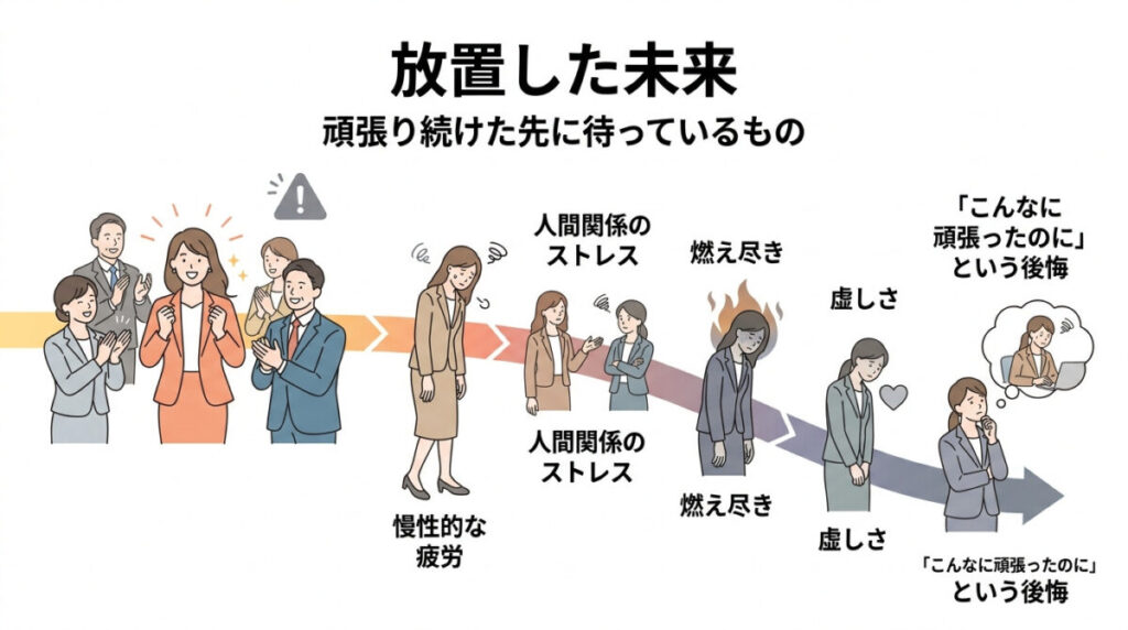 放置した未来｜頑張り続けた先に待っているもののイメージ画像