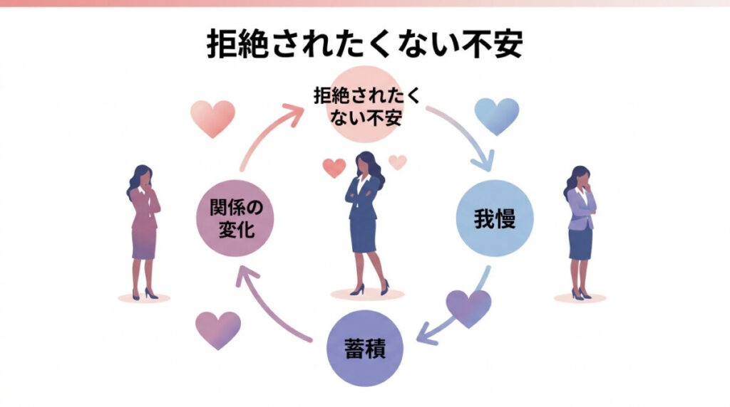根底感情：拒絶されたくない不安のイメージ画像