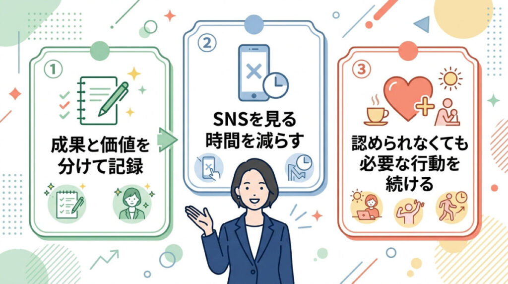 自分でできる3つの対処法のイメージ画像