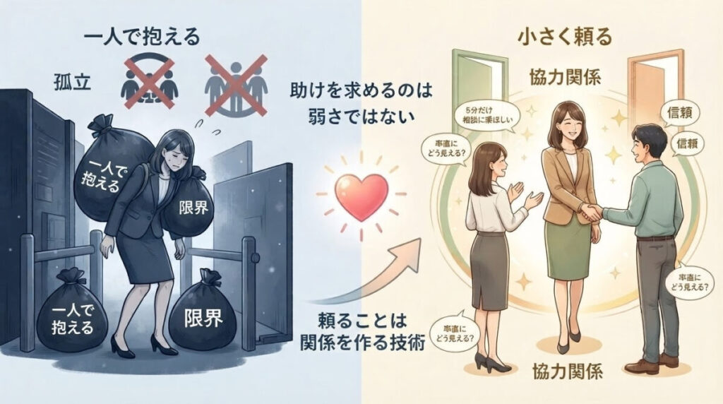 ブレーキ解除のポイント：助けを求めるのは弱さではないのイメージ画像