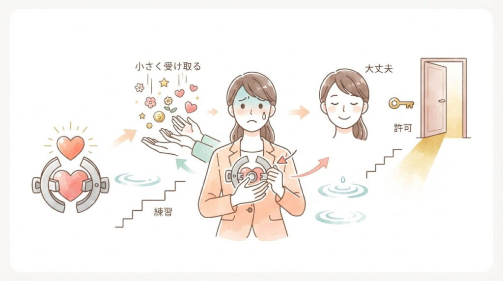 ブレーキ解除のポイント：幸せを受け取ってもいいのイメージ画像