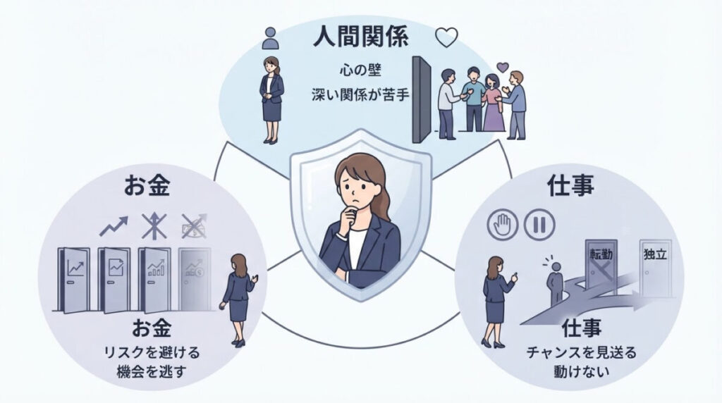 人間関係・お金・仕事への影響のイメージ画像