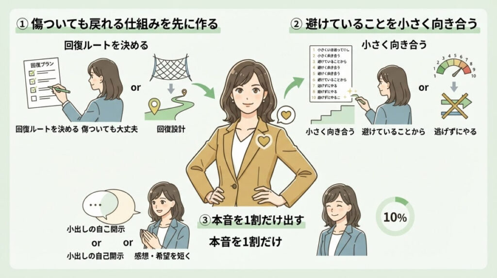 自分でできる3つの対処法のイメージ画像